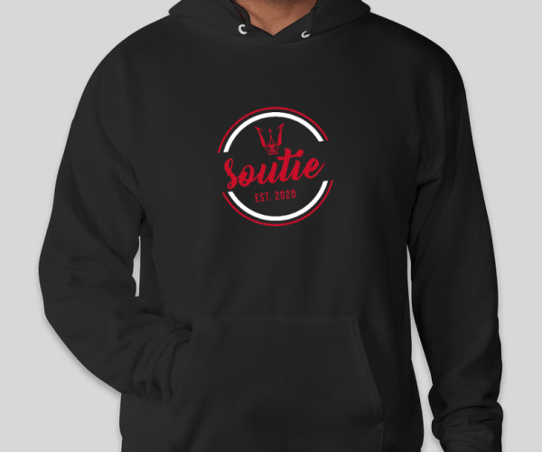 Crown Hoodie Black & Red